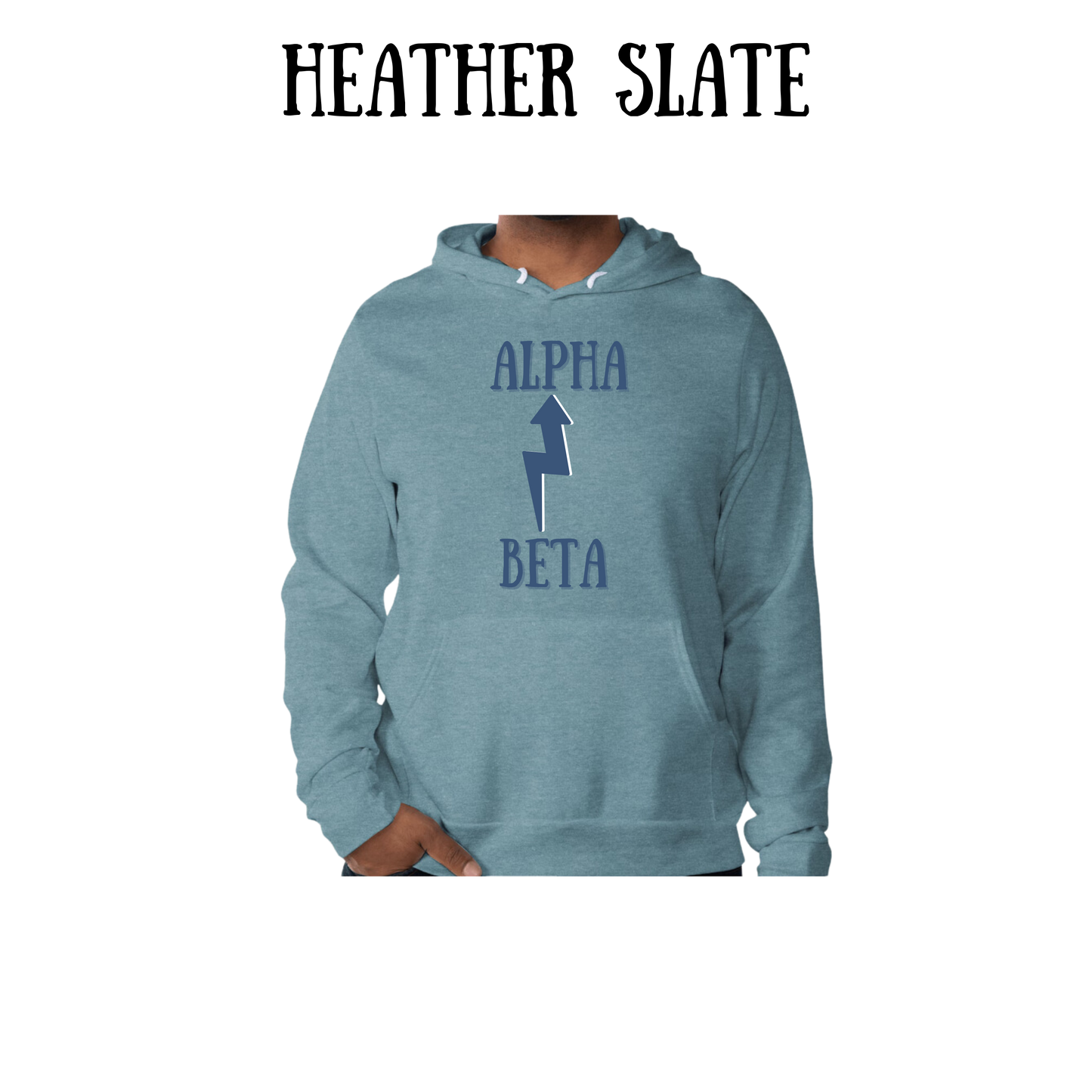 Beta to Alpha - Sponge Fleece Hoodie - Greens, Neutrals