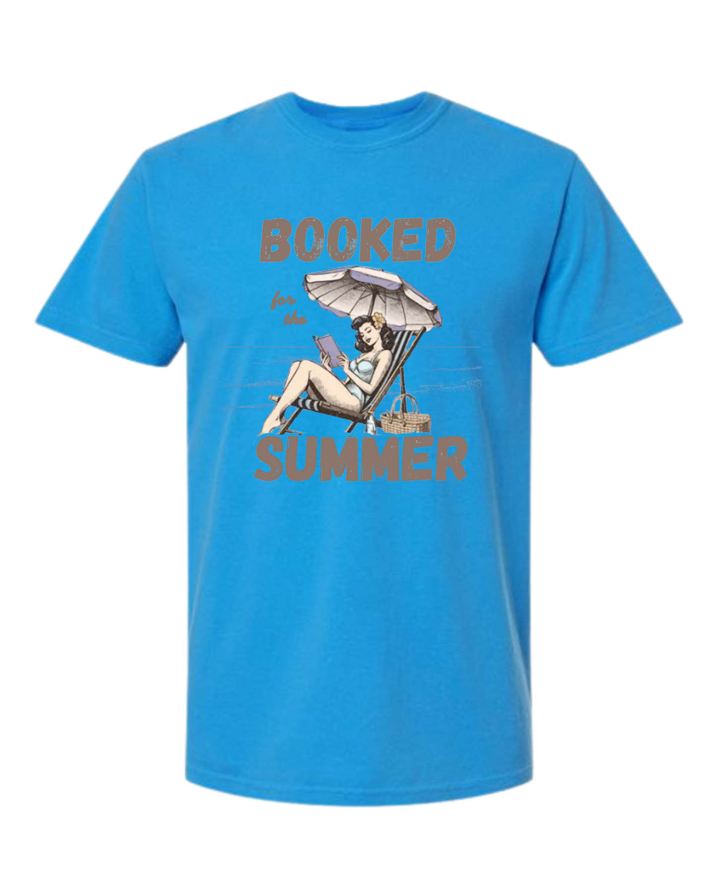 Booked for the Summer - Comfort Colors - Heavyweight Unisex Tee - Blues