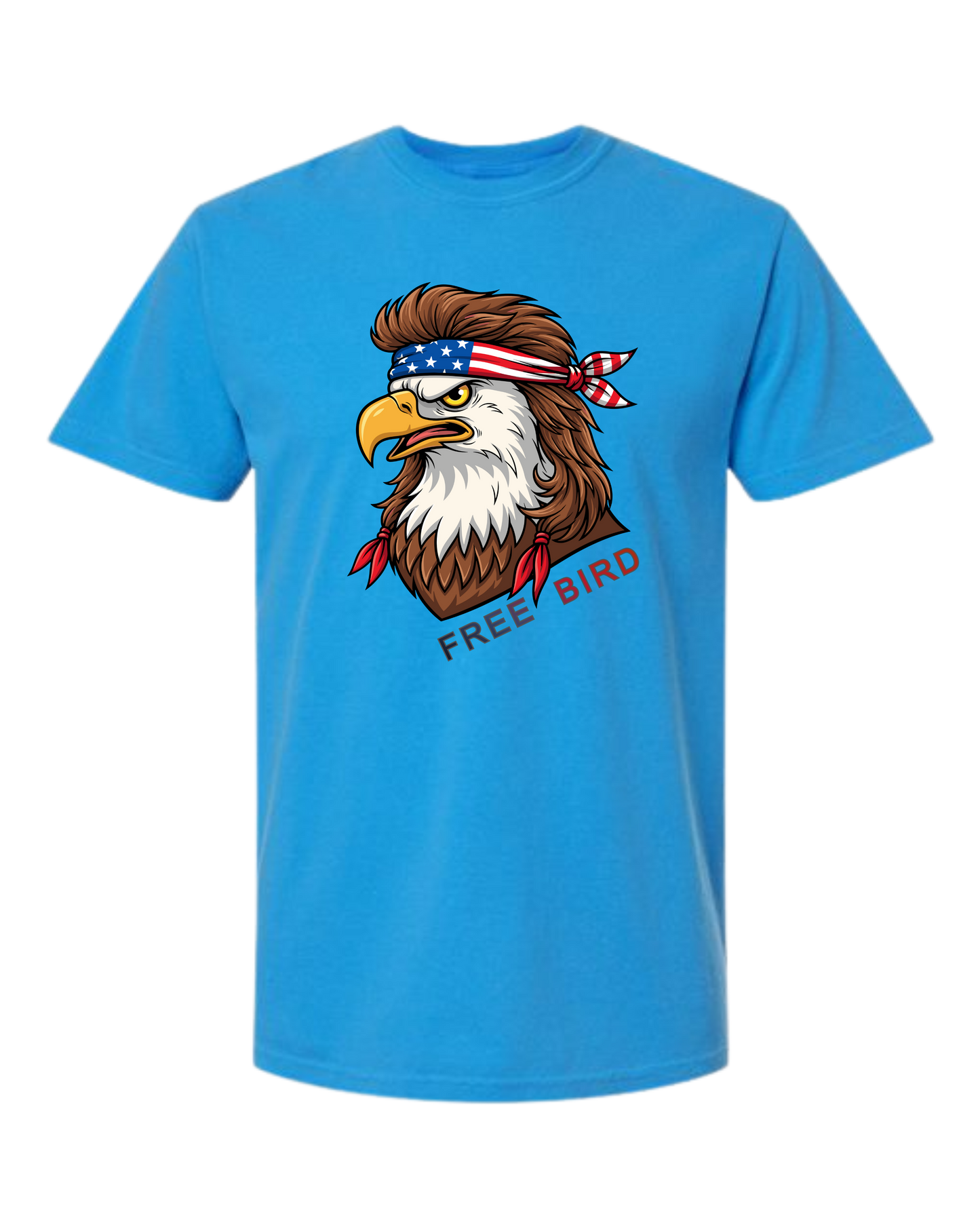 Rockin Free Bird - Comfort Colors - Heavyweight Unisex Tee - Blues