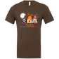 Happy HalloThanksMas Gnomes - Unisex Tee - Browns and Greens