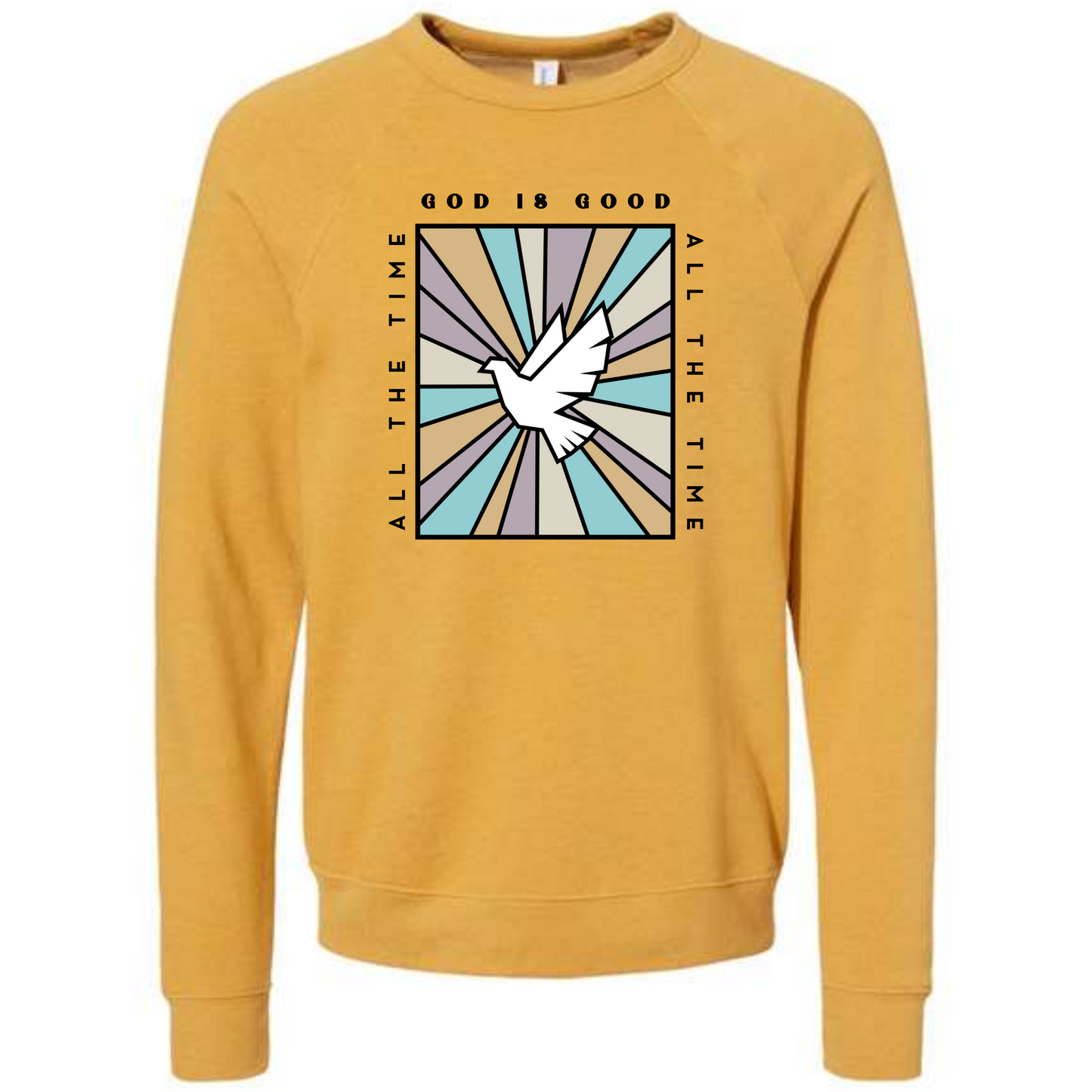 God Is Good - Sponge Fleece Raglan Sweatshirt - Assorted Colors