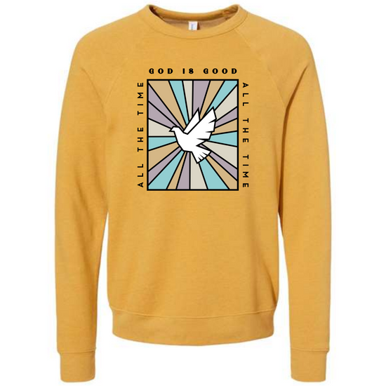 God Is Good - Sponge Fleece Raglan Sweatshirt - Assorted Colors