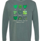 Galatians 5 - St Patrick's Day - Comfort Colors - Heavyweight Long Sleeve Tee - Blues & Greens