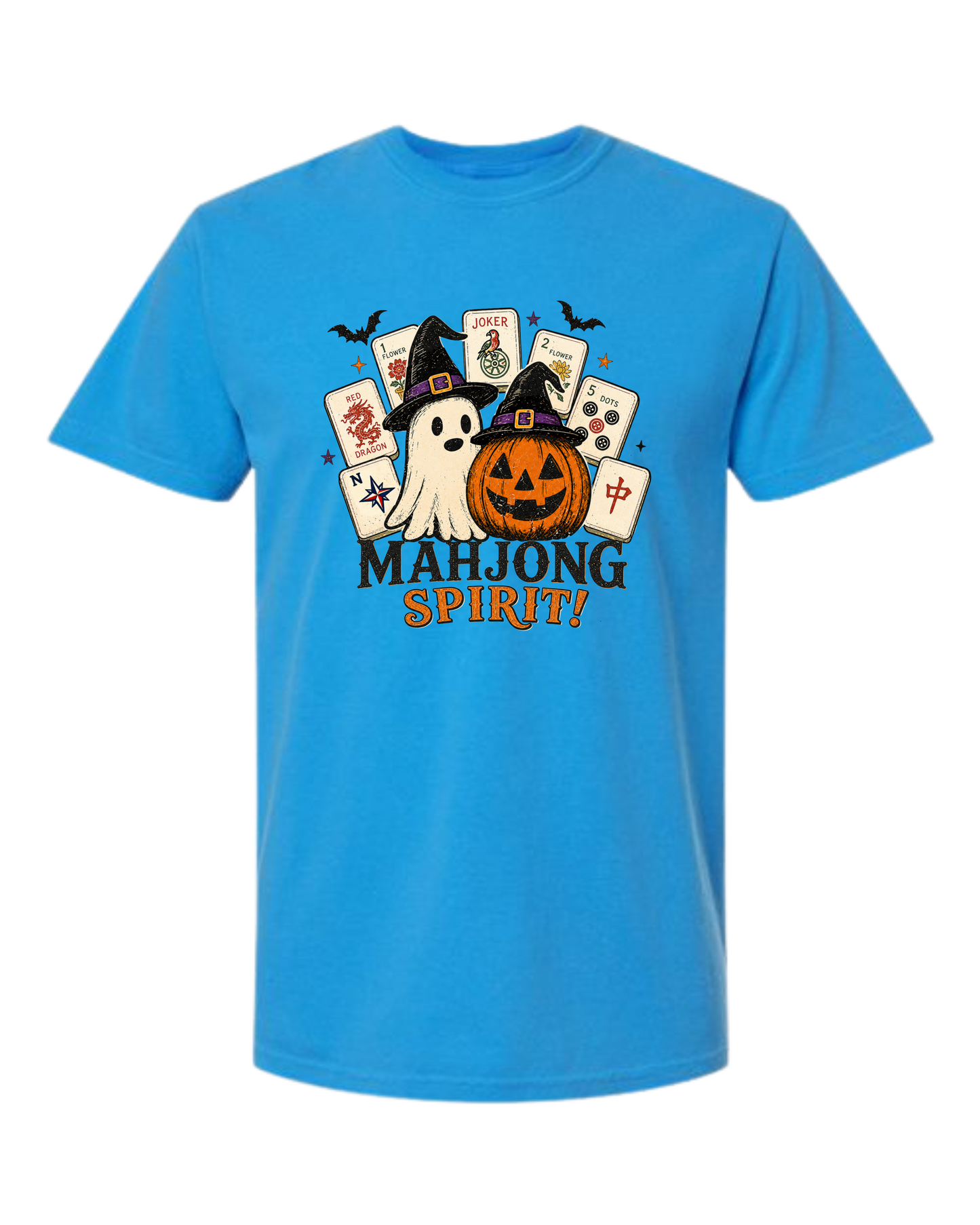 Mahjong Spirit - Comfort Colors - Heavyweight Unisex Tee - Blues