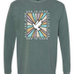 God Is Good - Comfort Colors - Heavyweight Long Sleeve Tee - Blues & Greens