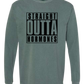 Straight Outta Hormones - Comfort Colors - Heavyweight Long Sleeve Tee - Blues & Greens