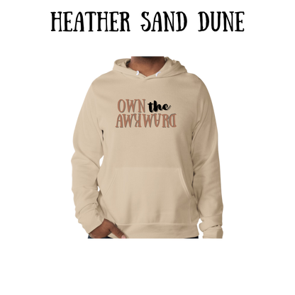 own the awkward - sponge fleece hoodie - greens, neutrals