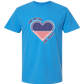 One Nation One Heart - Comfort Colors - Heavyweight Unisex Tee - Blues