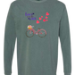 Love is in the Air - Comfort Colors - Heavyweight Long Sleeve Tee - Blues & Greens