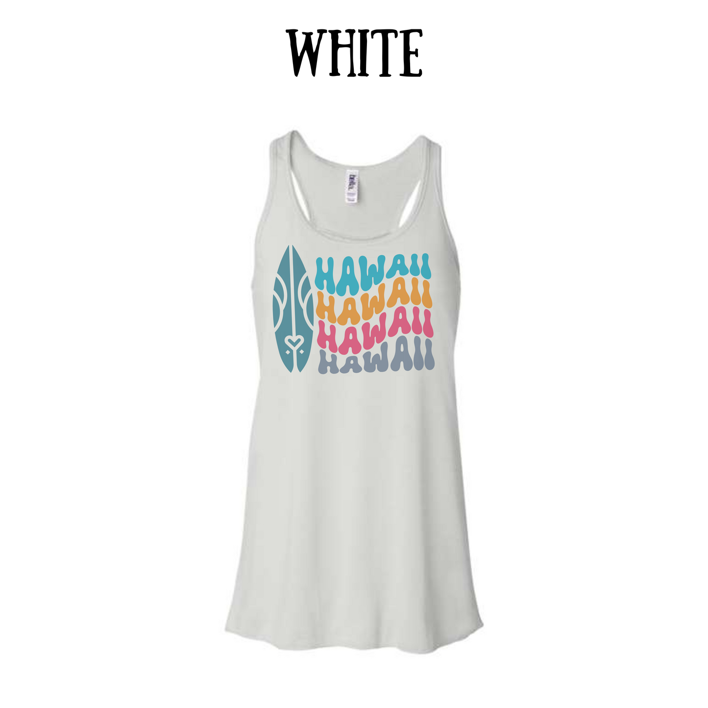 VP - Hawaii - Women's Flowy Racerback Tank