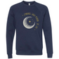 Embrace Each Period of Life - Sponge Fleece Raglan Sweatshirt - Blues, Greens, Purple, and Black