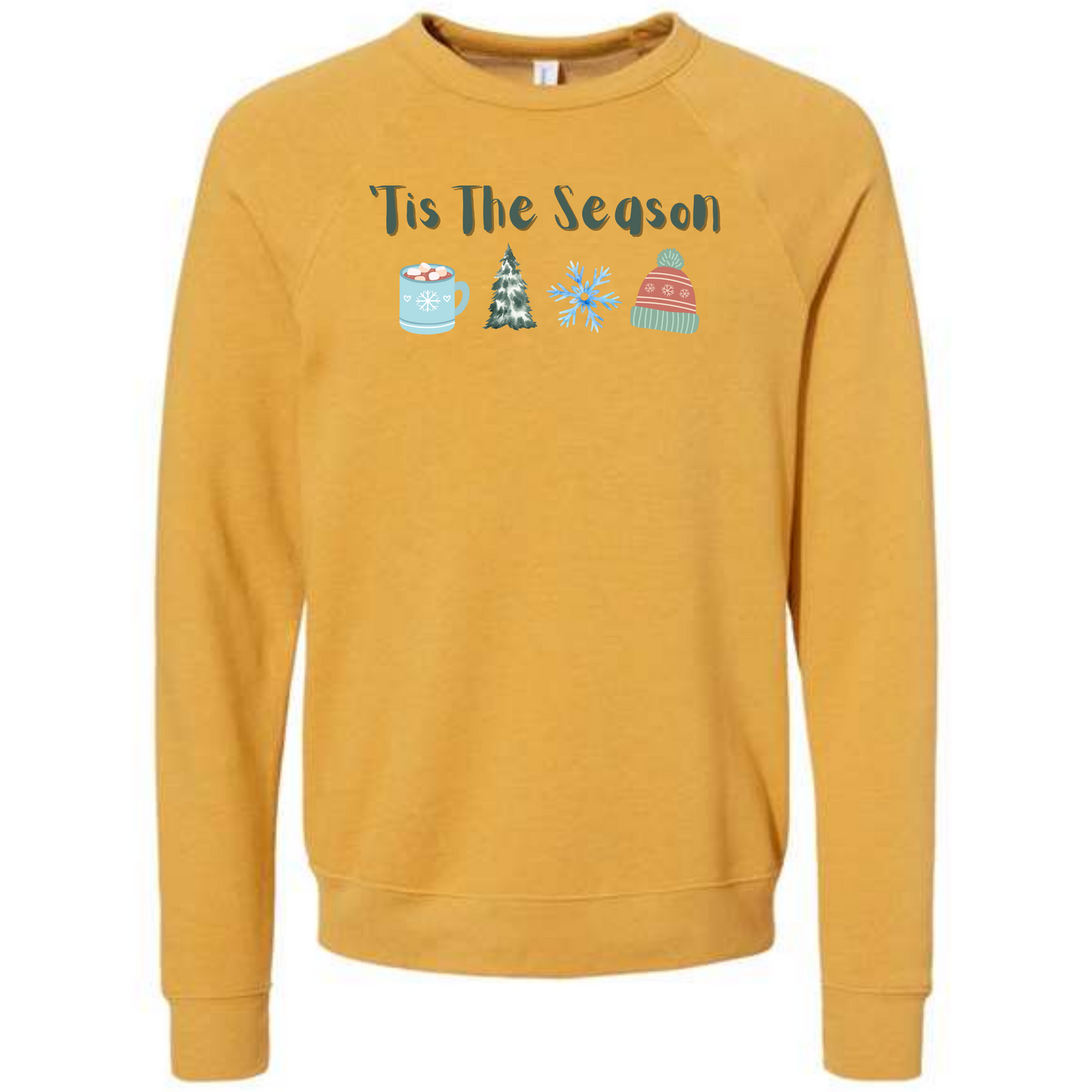 'Tis The Season - Winter - Sponge Fleece Raglan Sweatshirt - Assorted Colors