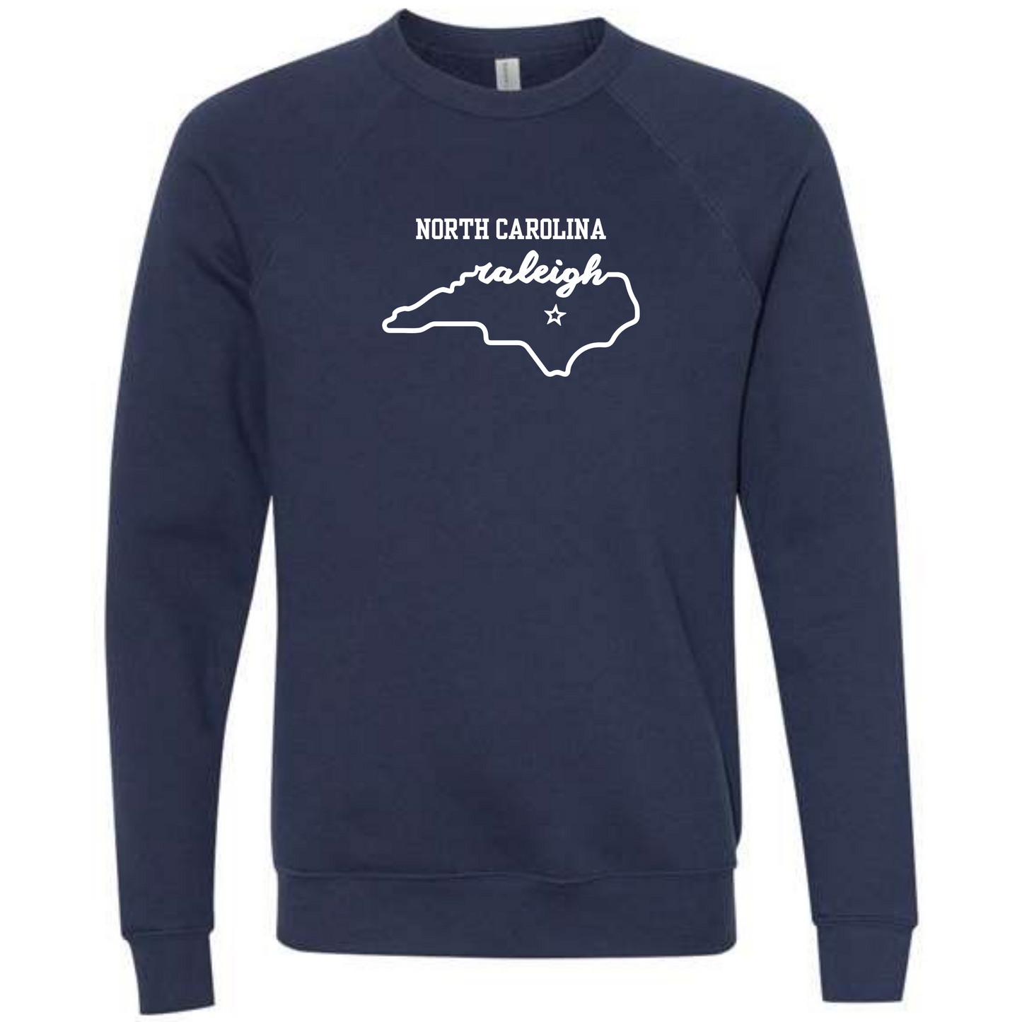 Kella McLean - Sponge Fleece Raglan Sweatshirt - Blues, Greens, Purple, and Black