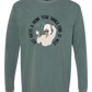Hot Baths and Drink Your Dinner Kind of Week - Comfort Colors - Heavyweight Long Sleeve Tee - Blues & Greens