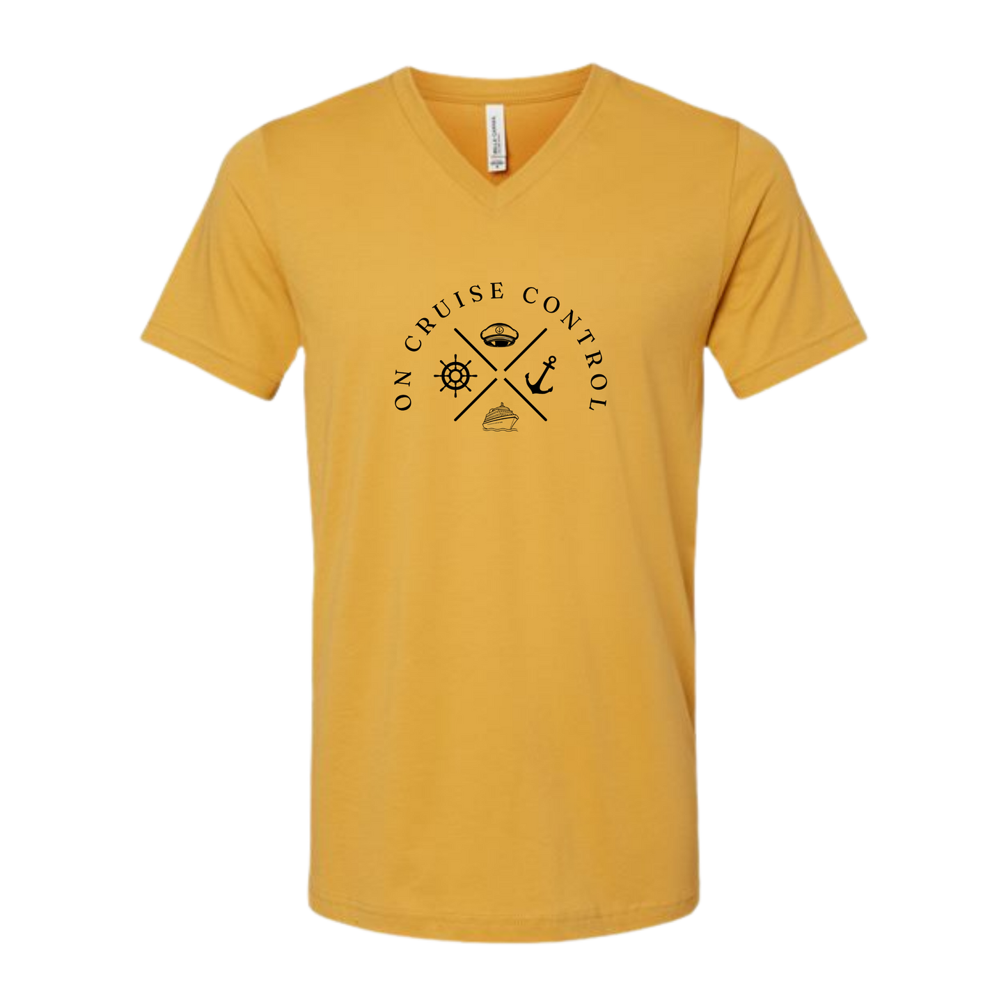 On Cruise Control - Bella+Canvas - Unisex V-Neck - Assorted Colors