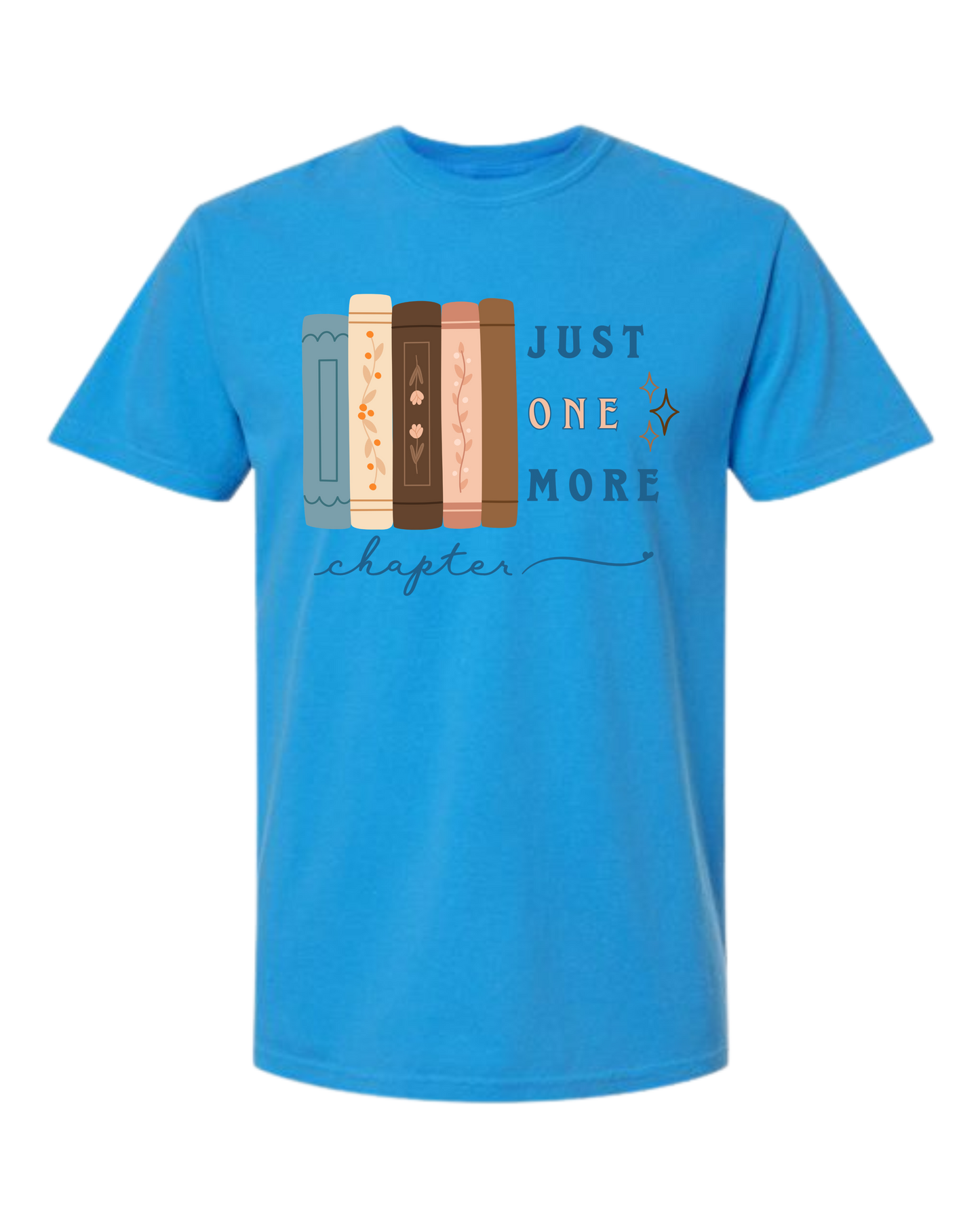 Just One More Chapter - Comfort Colors - Heavyweight Unisex Tee - Blues