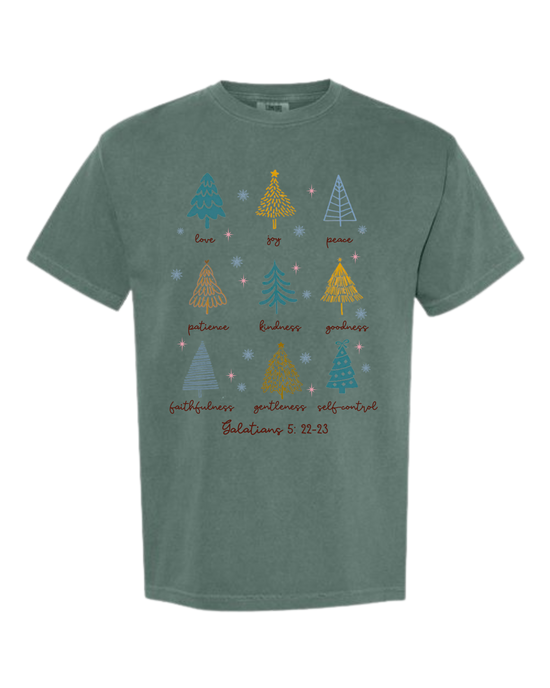 Galatians 5 - Comfort Colors - Heavyweight Unisex Tee - Greens