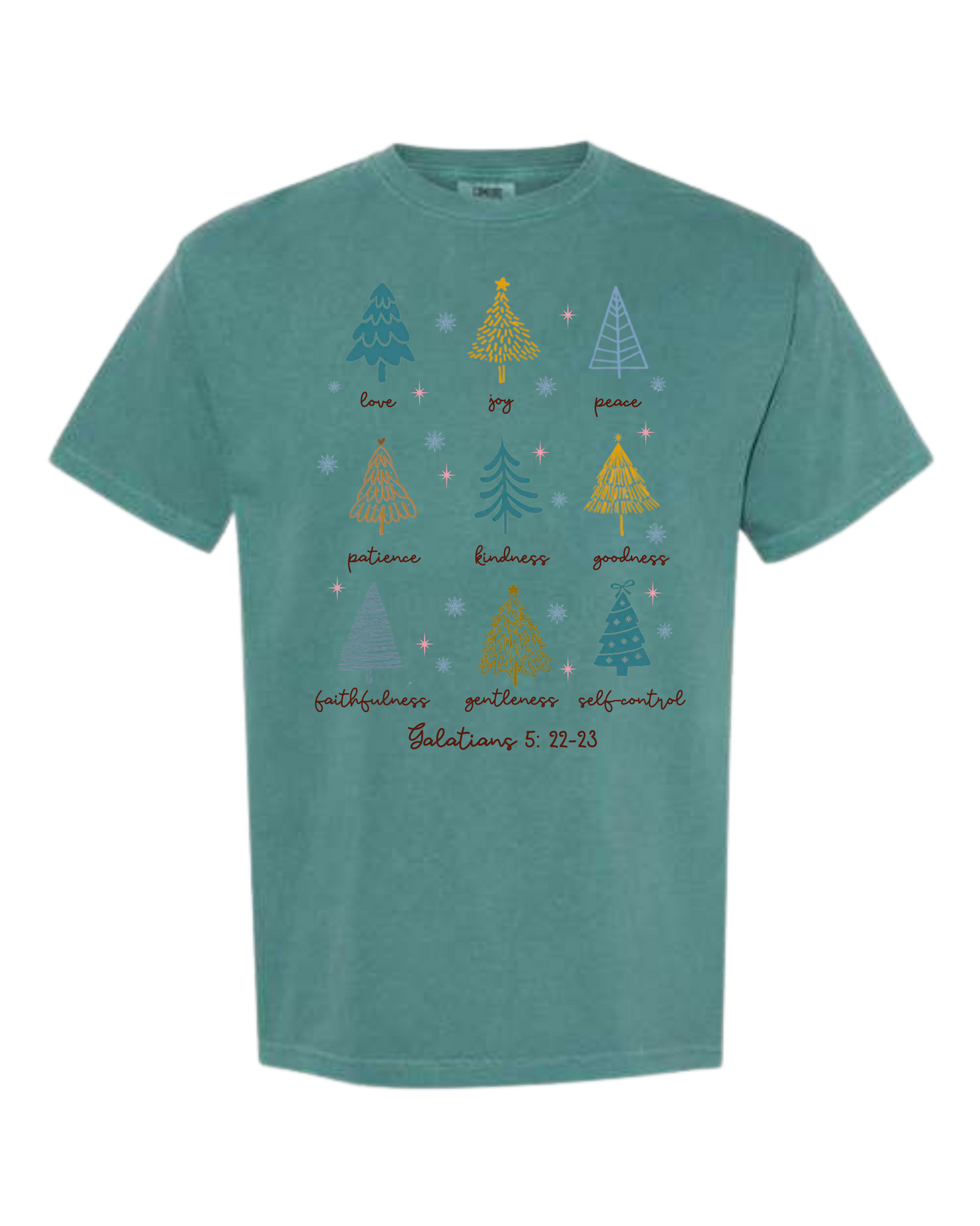 Galatians 5 - Comfort Colors - Heavyweight Unisex Tee - Greens