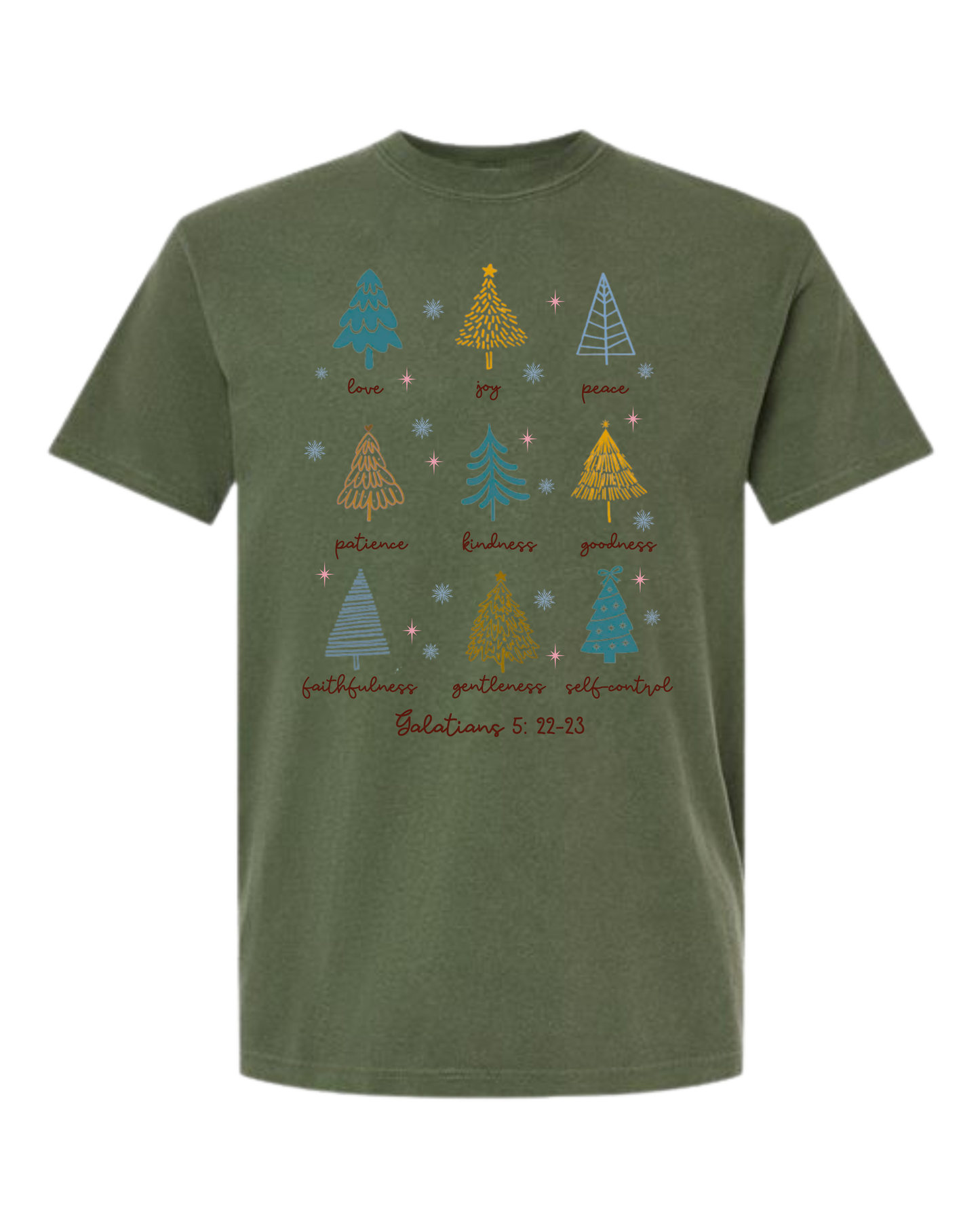 Galatians 5 - Comfort Colors - Heavyweight Unisex Tee - Greens