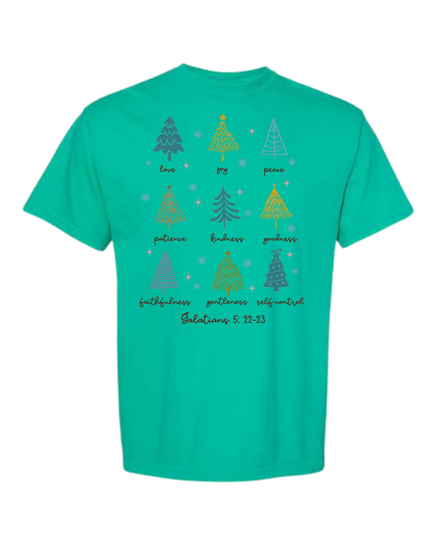 Galatians 5 - Comfort Colors - Heavyweight Unisex Tee - Greens