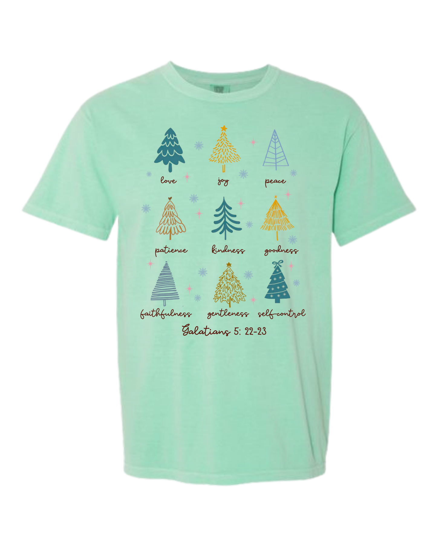Galatians 5 - Comfort Colors - Heavyweight Unisex Tee - Greens