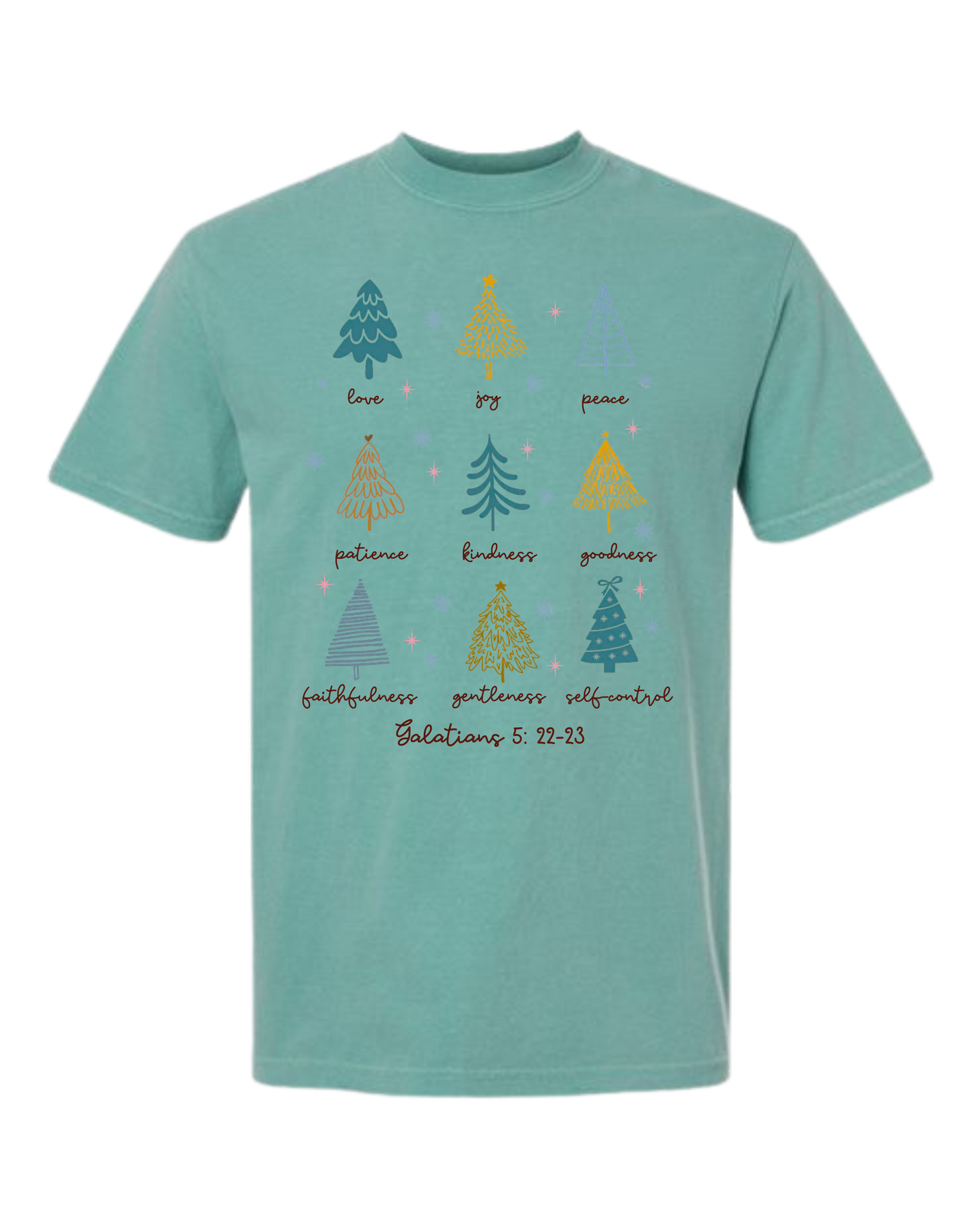 Galatians 5 - Comfort Colors - Heavyweight Unisex Tee - Greens