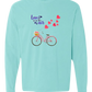 Love is in the Air - Comfort Colors - Heavyweight Long Sleeve Tee - Blues & Greens