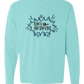 Own the Awkward - Comfort Colors - Heavyweight Long Sleeve Tee - Blues & Greens