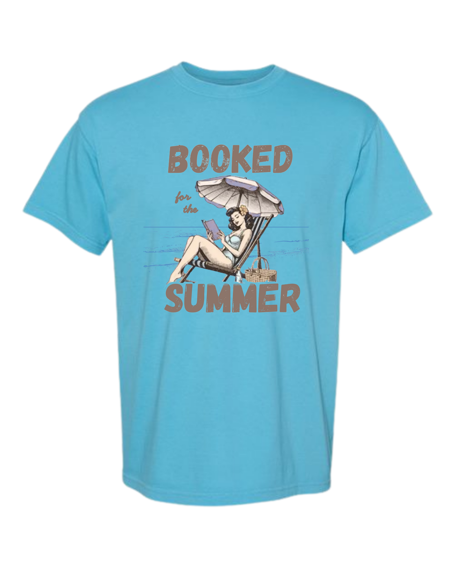 Booked for the Summer - Comfort Colors - Heavyweight Unisex Tee - Blues