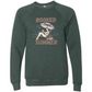 Booked for the Summer - Sponge Fleece Raglan Sweatshirt - Blues, Greens, Purple, and Black