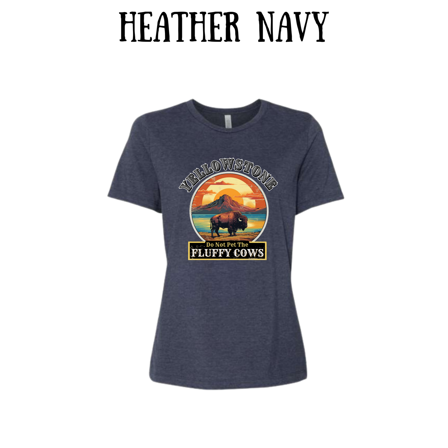 CP - Yellowstone: Fluffy Cows - Women's Relaxed Fit Tee - Assorted Colors