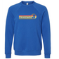 On Island Time - Sponge Fleece Raglan Sweatshirt - Blues, Greens, Purple, and Black