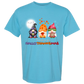 Happy HalloThanksMas Gnomes - Comfort Colors - Heavyweight Unisex Tee - Blues