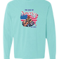 The Gulf of America - Comfort Colors - Heavyweight Long Sleeve Tee - Blues & Greens