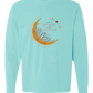 Not A Hot Mess Just A Hot Flash - Comfort Colors - Heavyweight Long Sleeve Tee - Blues & Greens