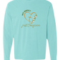 Not Perfect Just Forgiven - Comfort Colors - Heavyweight Long Sleeve Tee - Blues & Greens