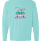 Get in Loser We're Playing Mahjong - Comfort Colors - Heavyweight Long Sleeve Tee - Blues & Greens