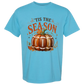 'Tis Football Season - Comfort Colors - Heavyweight Unisex Tee - Blues