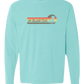 On Island Time - Comfort Colors - Heavyweight Long Sleeve Tee - Blues & Greens