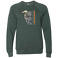 Dragon Energy - Sponge Fleece Raglan Sweatshirt - Blues, Greens, Purple, and Black