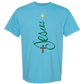 Jesus Tree - Comfort Colors - Heavyweight Unisex Tee - Blues