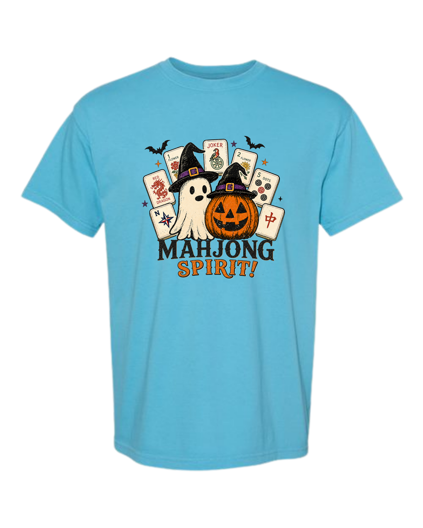Mahjong Spirit - Comfort Colors - Heavyweight Unisex Tee - Blues