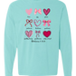 Galatians 5 - Valentines - Comfort Colors - Heavyweight Long Sleeve Tee - Blues & Greens