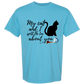 My Cat and I spill the tea about you - Comfort Colors - Heavyweight Unisex Tee - Blues