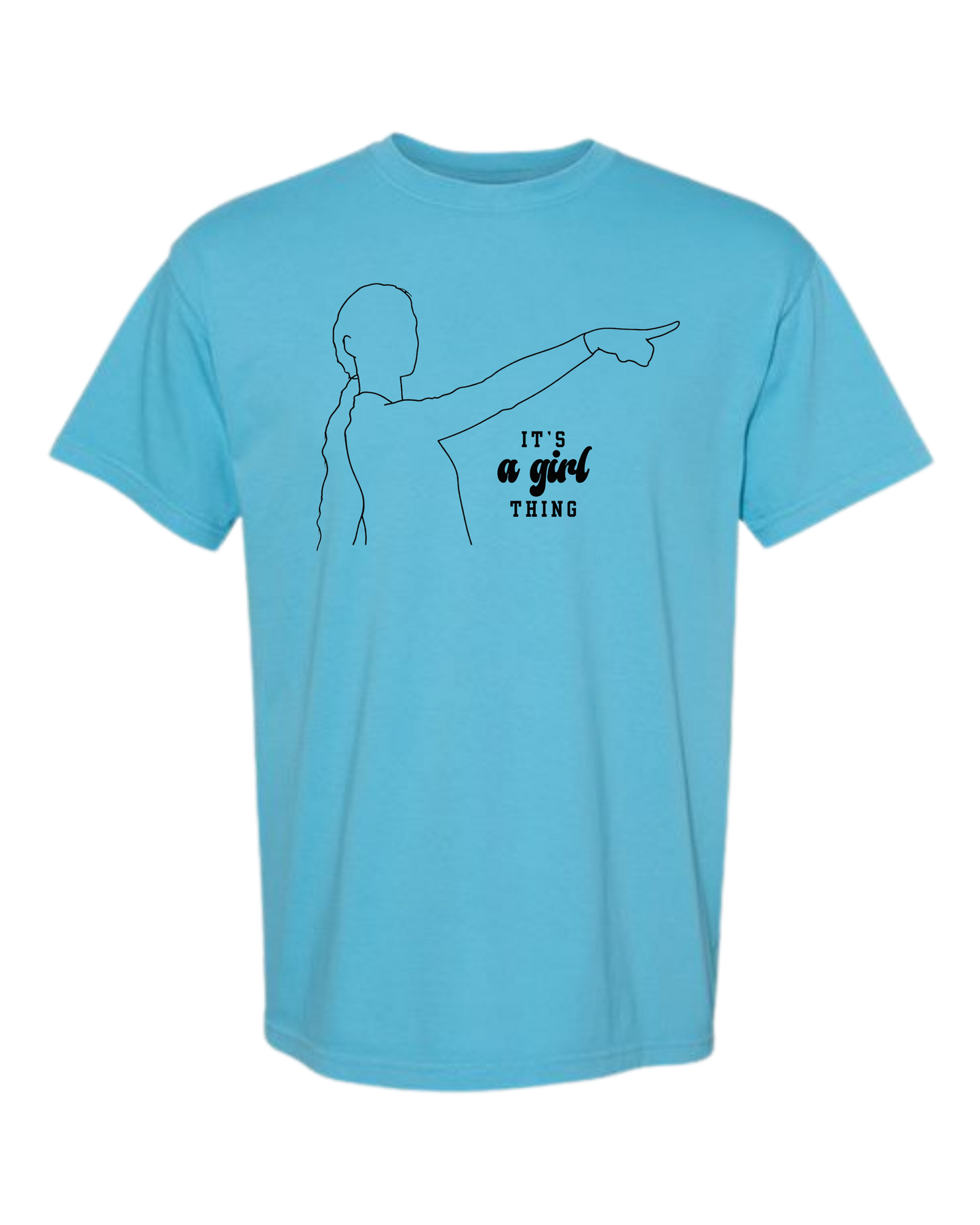 It's A Girl Thing - Comfort Colors - Heavyweight Unisex Tee - Blues