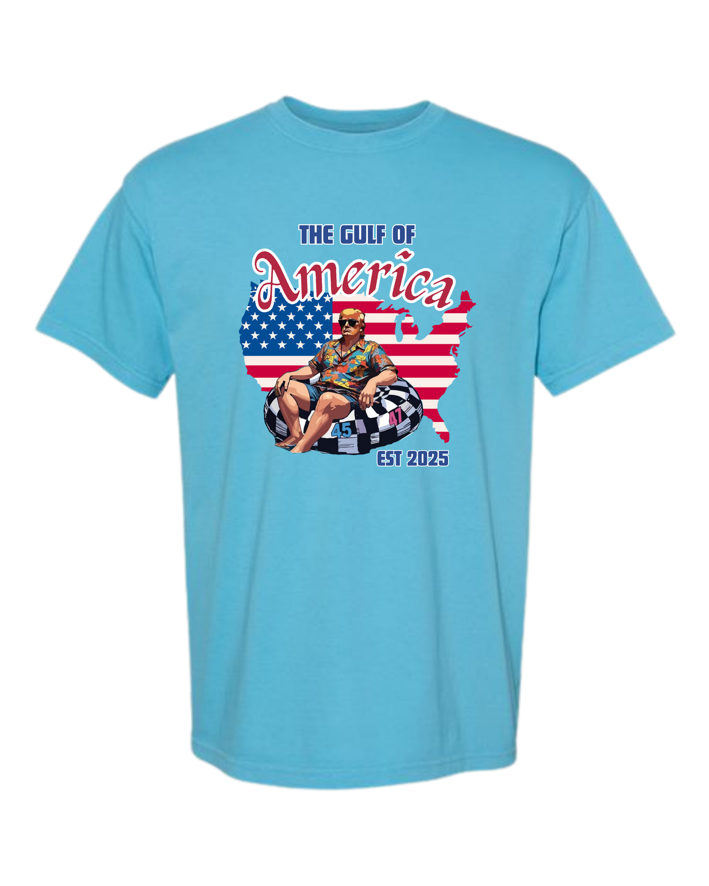 The Gulf of America - Comfort Colors - Heavyweight Unisex Tee - Blues