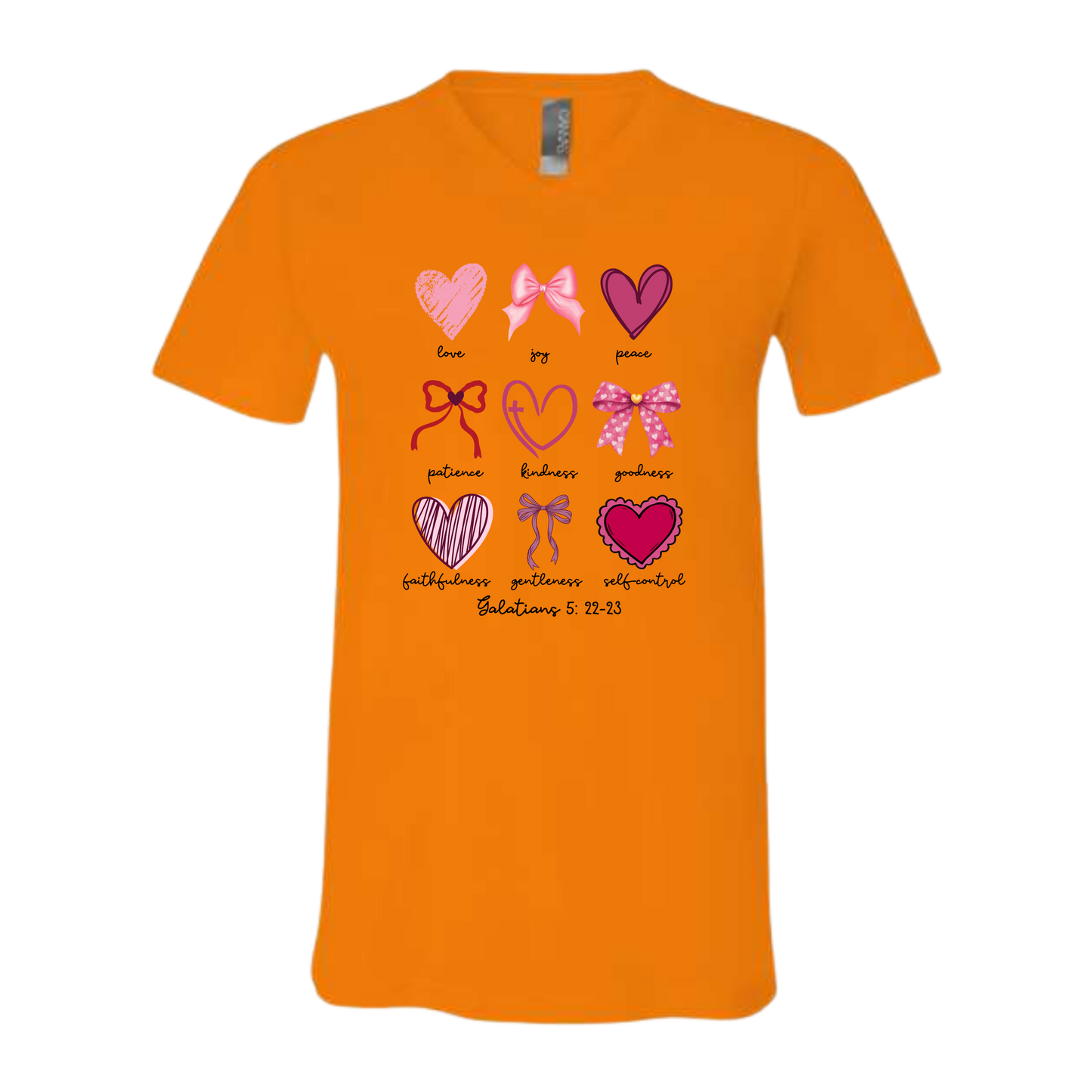 Galatians 5 - Valentines - Bella+Canvas - Unisex V-Neck - Assorted Colors