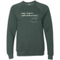 I don't rise & shine I caffeinate & coordinate - Sponge Fleece Raglan Sweatshirt - Blues, Greens, Purple, and Black
