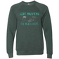 Life Happens The Beach Helps - Sponge Fleece Raglan Sweatshirt - Blues, Greens, Purple, and Black