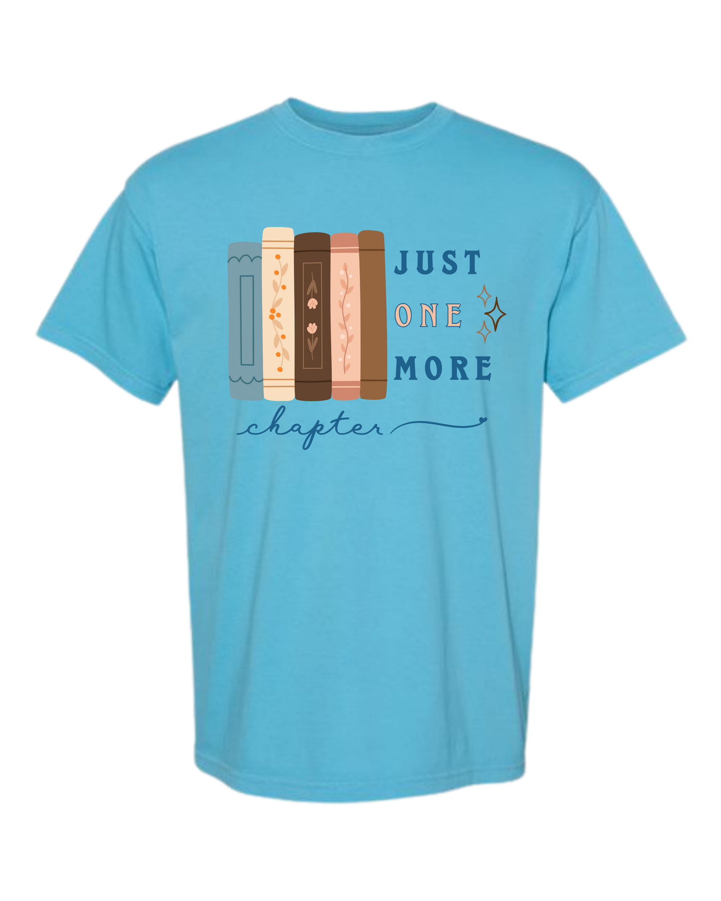 Just One More Chapter - Comfort Colors - Heavyweight Unisex Tee - Blues